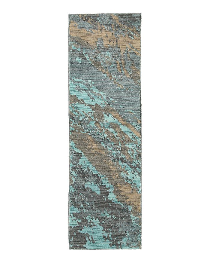 Oriental Weavers Sedona 6367 Runner Rug, 2'3 X 7'6 In Blue/gray