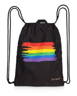 rainbow drawstring backpack