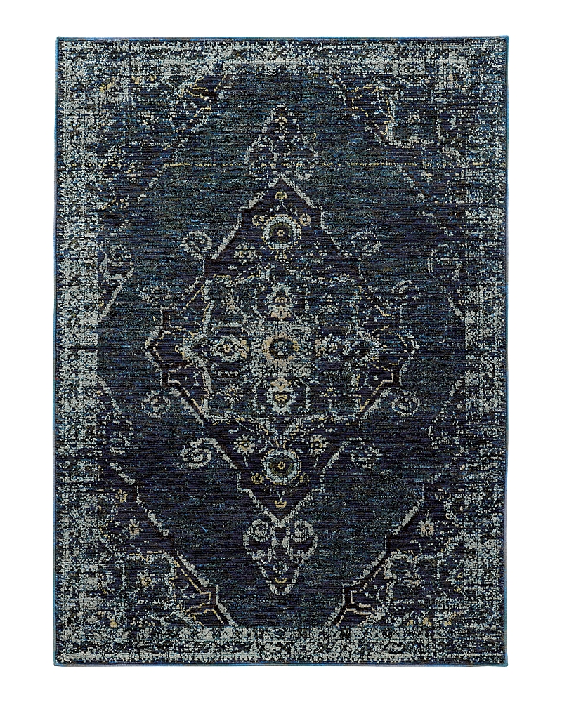 Oriental Weavers Andorra 7135 Area Rug, 1'10 X 3'2 In Blue/blue