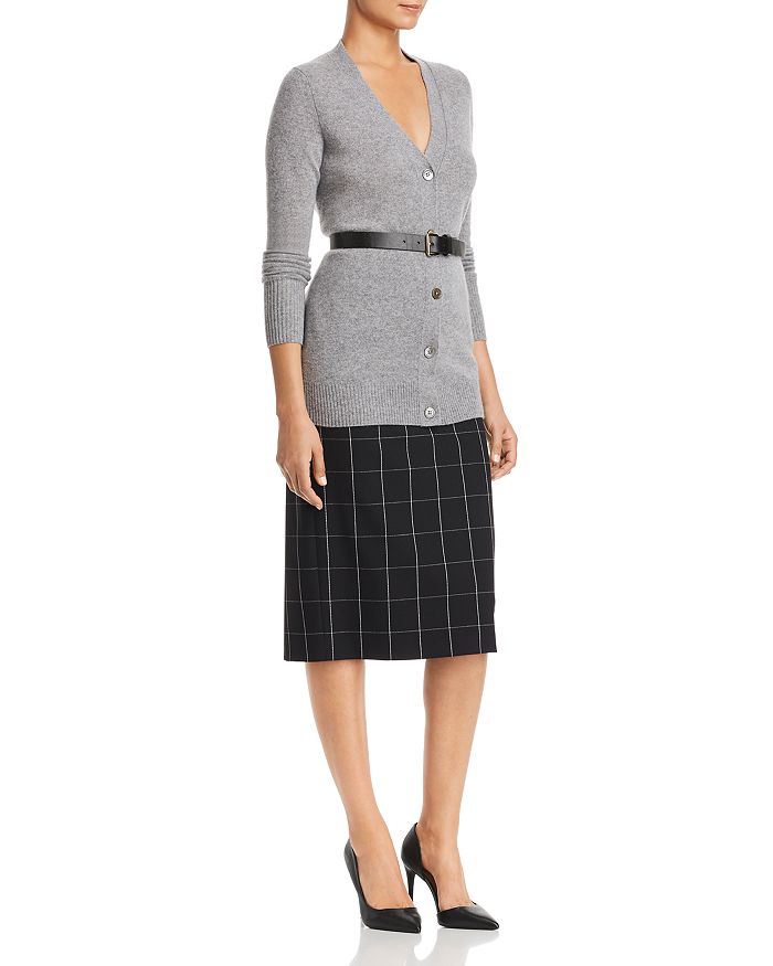 Shop C By Bloomingdale's Cashmere Grandfather Cardigan - 100% Exclusive In Medium Gray