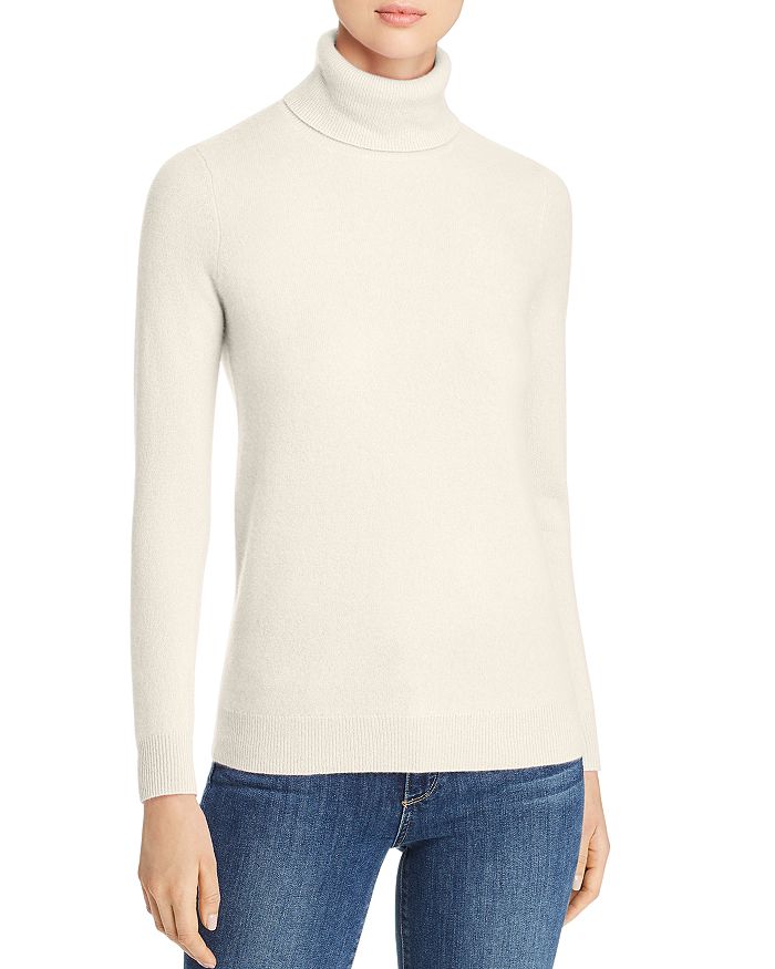 C By Bloomingdale's Cashmere Turtleneck Jumper - 100% Exclusive In Ivory