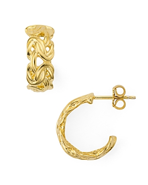 Argento Vivo Aurelia Hoop Earrings in 18K Gold-Plated Sterling Silver