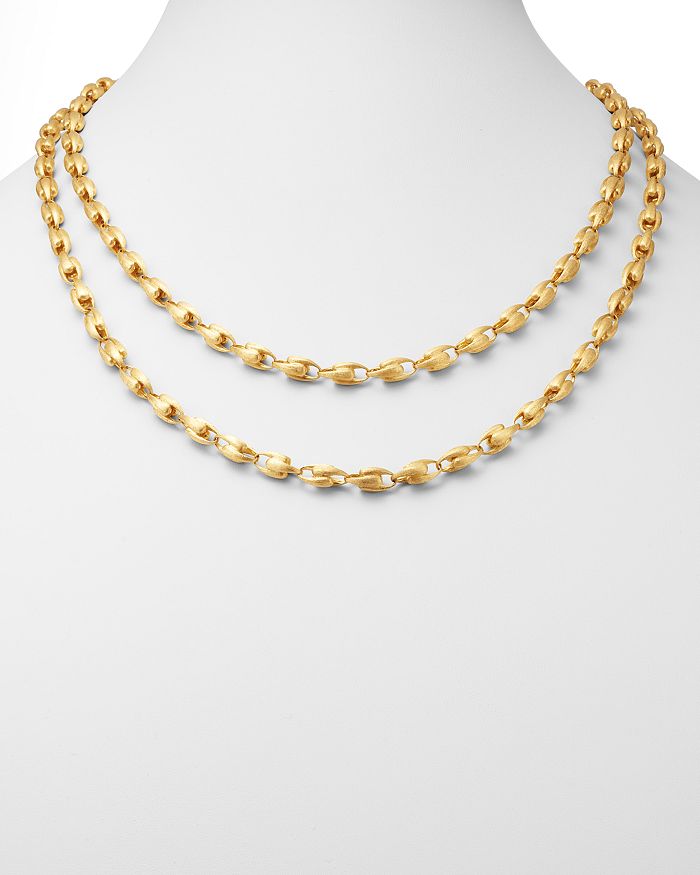 Shop Marco Bicego 18k Yellow Gold Lucia Long Link Chain Necklace, 47.25