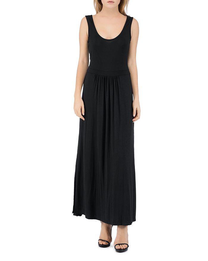 B Collection By Bobeau Caine Crisscross-back Maxi Dress In Black