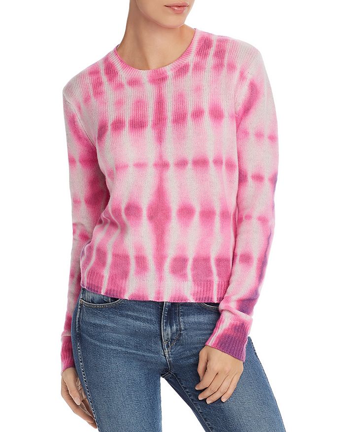 Aqua Cashmere Tie-dye Cashmere Sweater 100% Exclusive In Ash