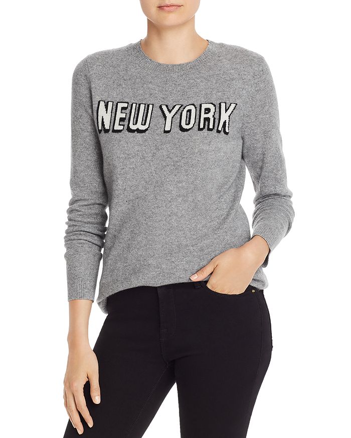 AQUA New York Cashmere Sweater 100 Exclusive Bloomingdale s
