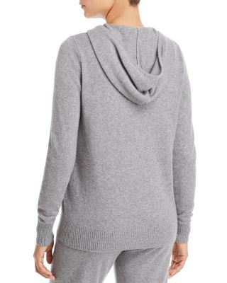 plus size cashmere zip hoodie
