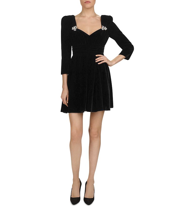 The Kooples Velvet Mini Dress Bloomingdale s