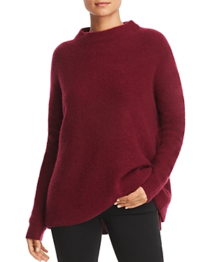 C By Bloomingdale's Mock Pullover Cashmere Sweater - 100% Exclusive In Burgundy