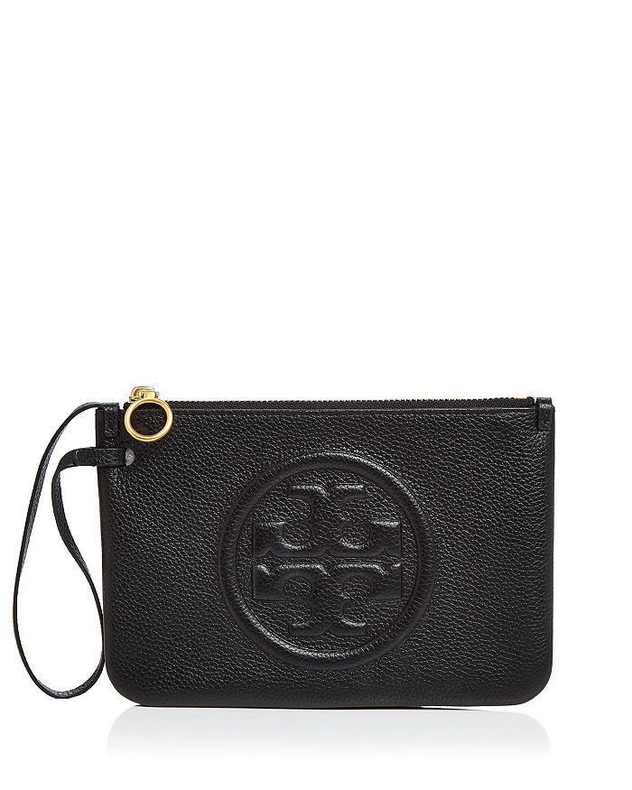 Tory Burch Perry Bombe Medium Leather Wristlet | Bloomingdale's