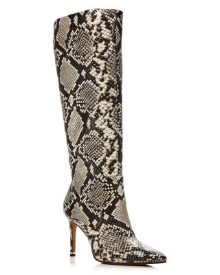 snake print boots womens