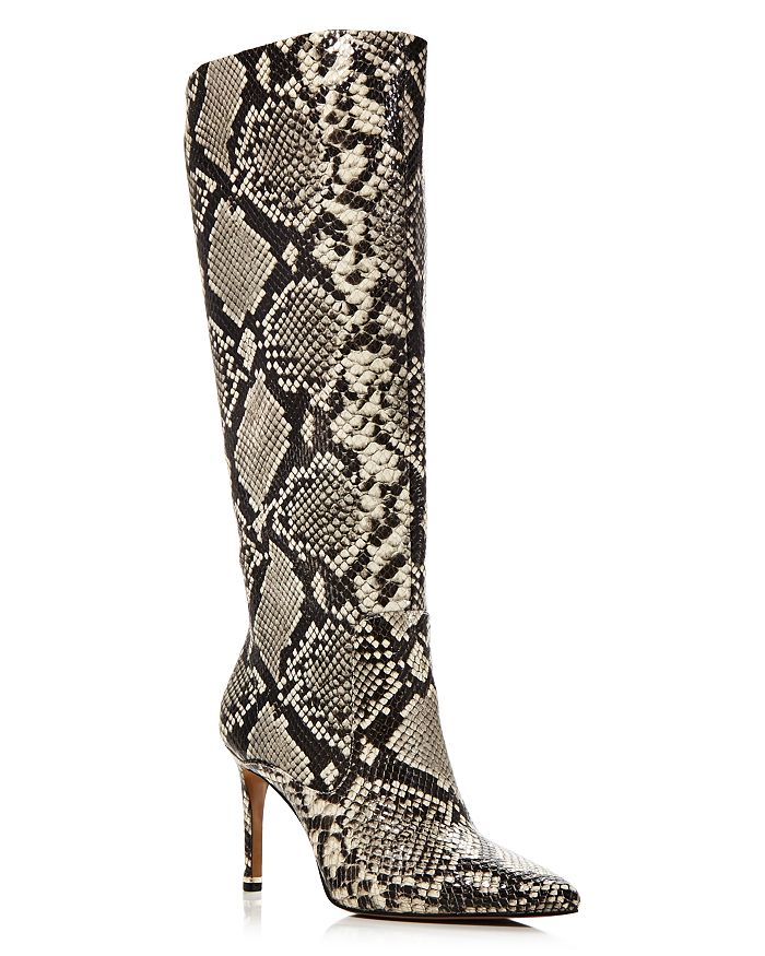 Kenneth Cole Women's Riley Snake Print Tall Boots - 100% Exclusive In Black/white
