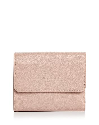 Longchamp Le Foulonné Leather Compact Wallet | Bloomingdale's