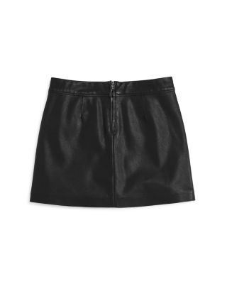 Girls' Faux-Leather Skirt - Big Kid