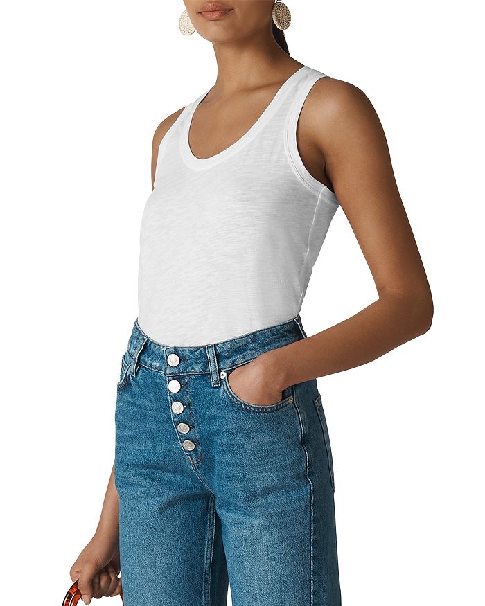 Whistles Easy Basic Tank In White ModeSens