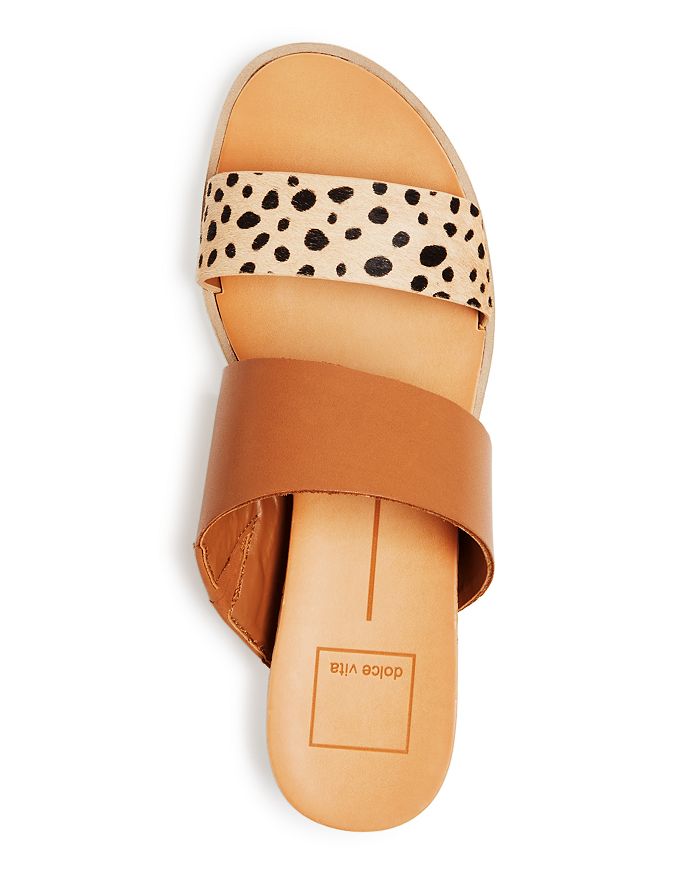 Dolce vita vala leopard slide outlet