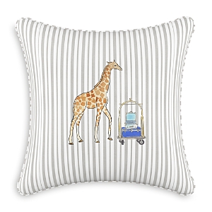 Cloth & Company Grey Malin X Cloth & Co. Zoey Pillow, 20 X 20 In Giraffe Stripe