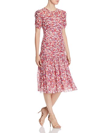 Shoshanna Vonne Floral Midi Dress | Bloomingdale's