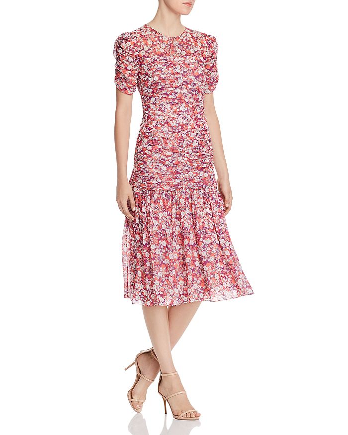 Shoshanna Vonne Floral Midi Dress | Bloomingdale's