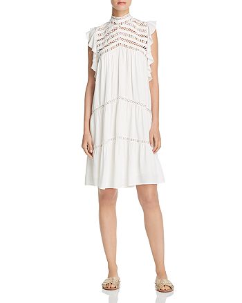 Ba Sh Zenna Lace Inset Dress Bloomingdale S
