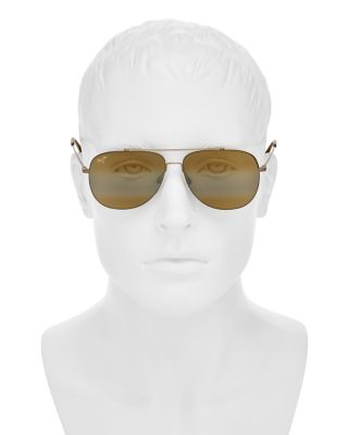Maui Jim Unisex Cinder Cone Polarized Brow Bar Aviator  display picture 3