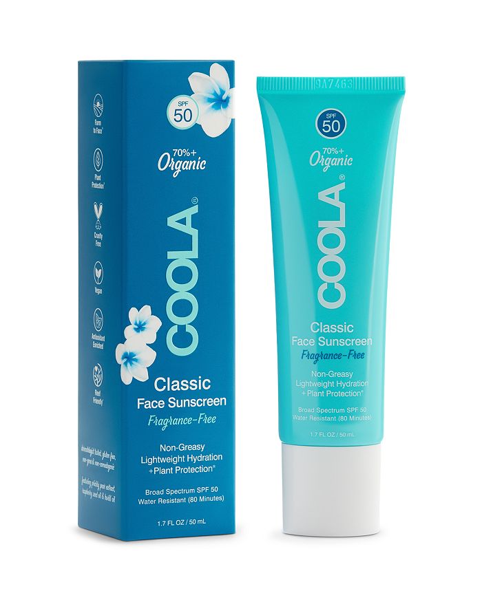 Shop Coola Classic Face Sunscreen Spf 50 - Unscented