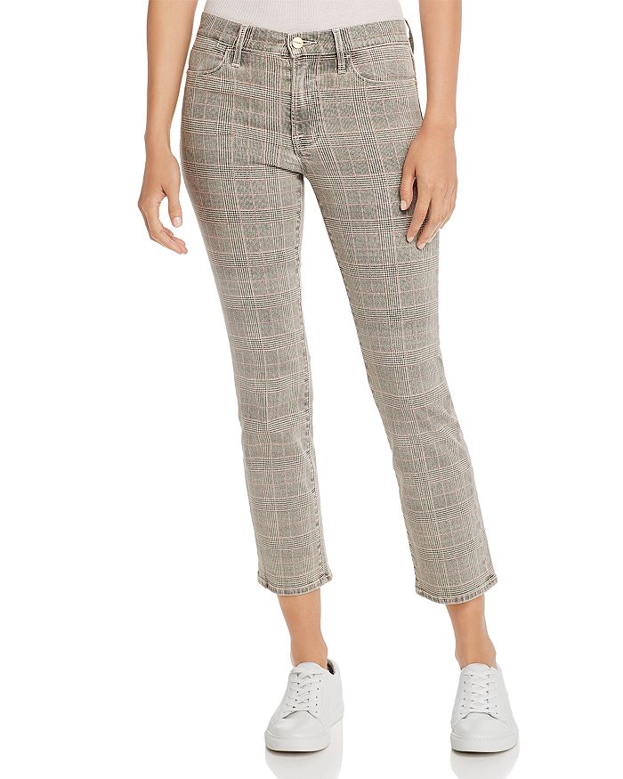 Frame plaid jeans outlet