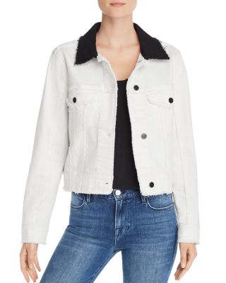 frame white denim jacket