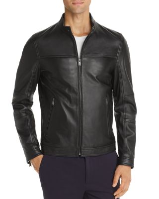 hugo boss leather jacket quality