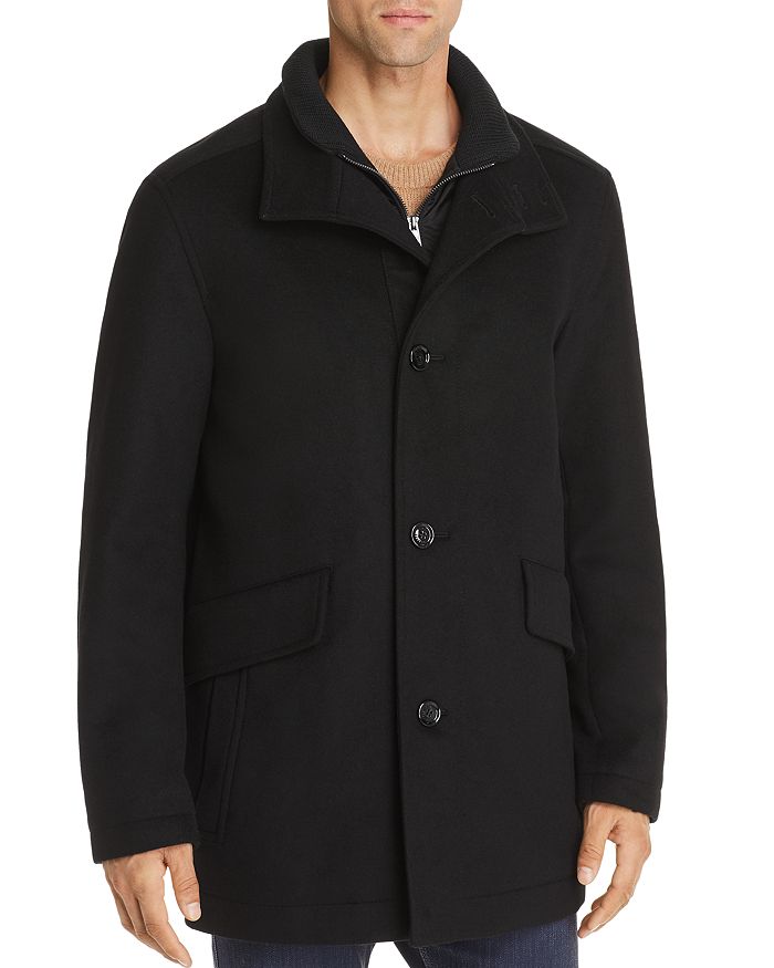 Hugo Boss Coxtan Bib-front Coat In Black | ModeSens