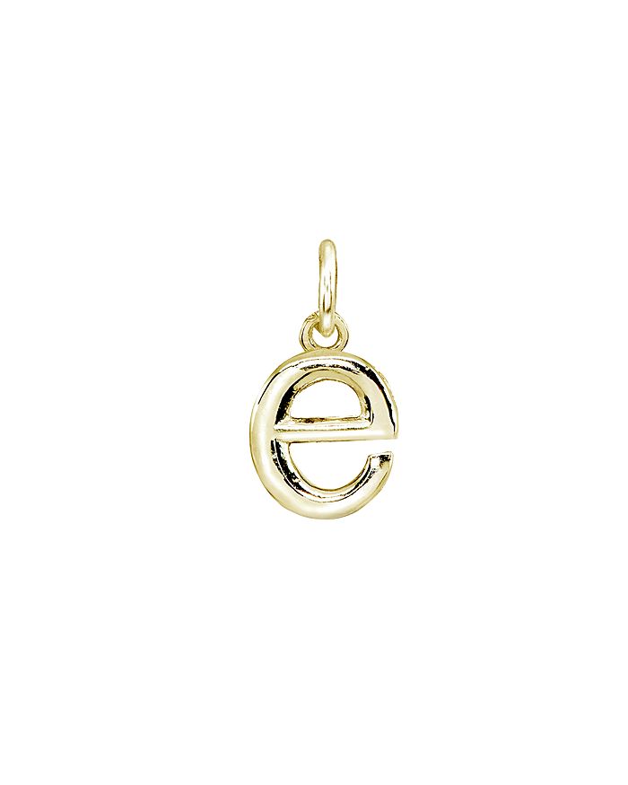 Aqua Initial Charm In Sterling Silver Or 18k Gold-plated Sterling Silver - 100% Exclusive In E/gold