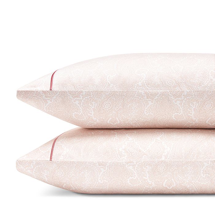 Anne De Solene Paisley King Pillowcase, Pair In Pink