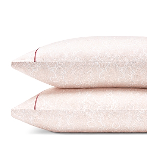 Anne De Solene Paisley Standard Pillowcase, Pair In Pink