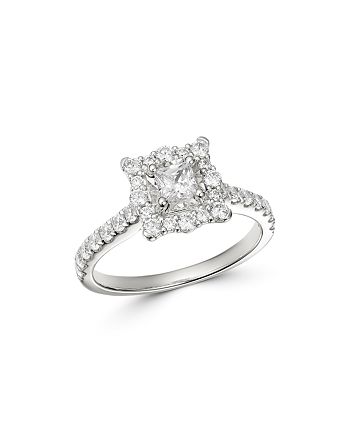 Bloomingdale S Princess Cut Diamond Engagement Ring In 14k White