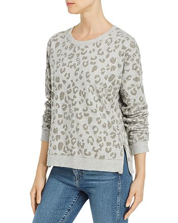 Rails - Marlo Flocked Leopard Print Sweatshirt