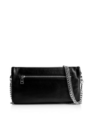 ★ROCKCAKE★SQUARE LEATHER STUD MIDDLE BAG Black Square Studs Soft Lambskin Vintage School Punk Rock