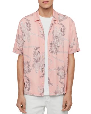 ALLSAINTS - Kumu Hula Motif Slim Fit Shirt