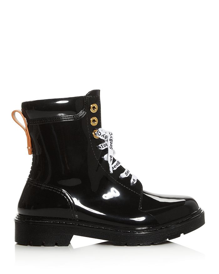 See By Chloé See By Chloe Black Florrie Rain Boots In 999 Black | ModeSens