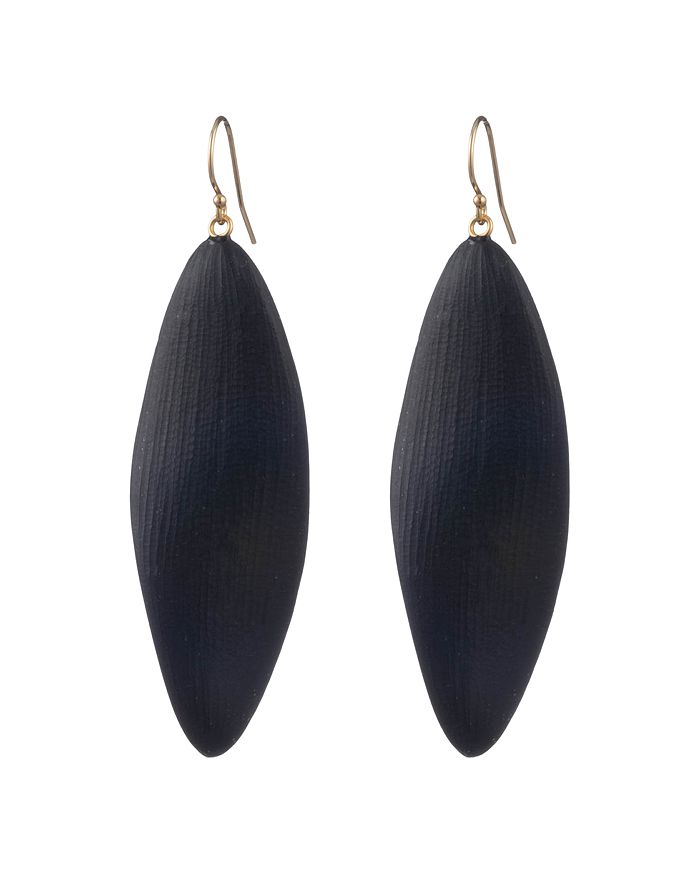 ALEXIS BITTAR LONG LEAF-INSPIRED LUCITE DROP EARRINGS,AB00E147200