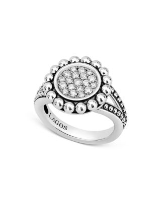 LAGOS - Sterling Silver Caviar Spark Diamond Ring