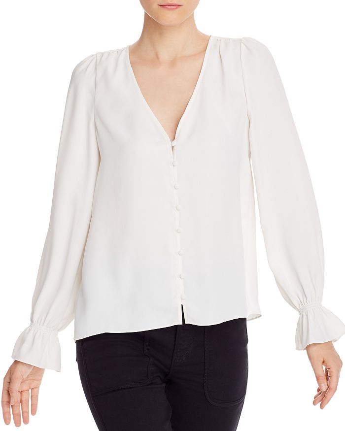 Joie Bolona Bell Cuff Button Front Top | Bloomingdale's
