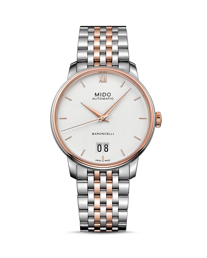 Shop Mido Baroncelli Watch, 40mm In White/multi