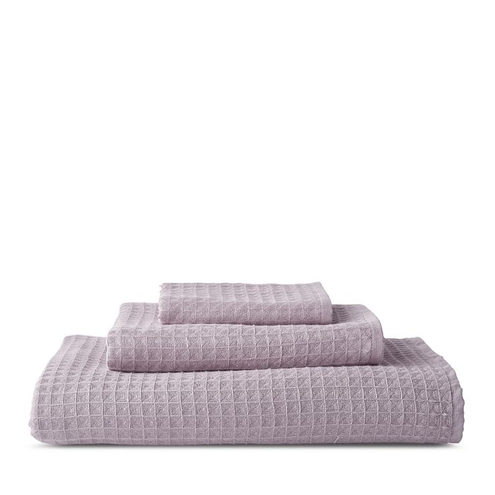Uchino Waffle Knit Bath Towel In Purple