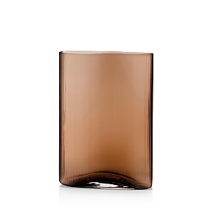 Nude Glass Tall Mist Vase In Caramel