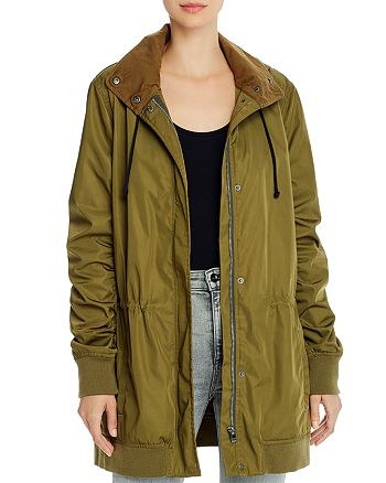 Monrow Ruched-Sleeve Parka | Bloomingdale's