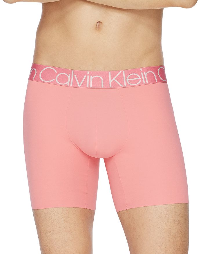 Calvin Klein Logo-waistband Microfiber Boxer Briefs In Pomelo