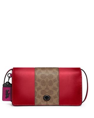 coach red crossbody