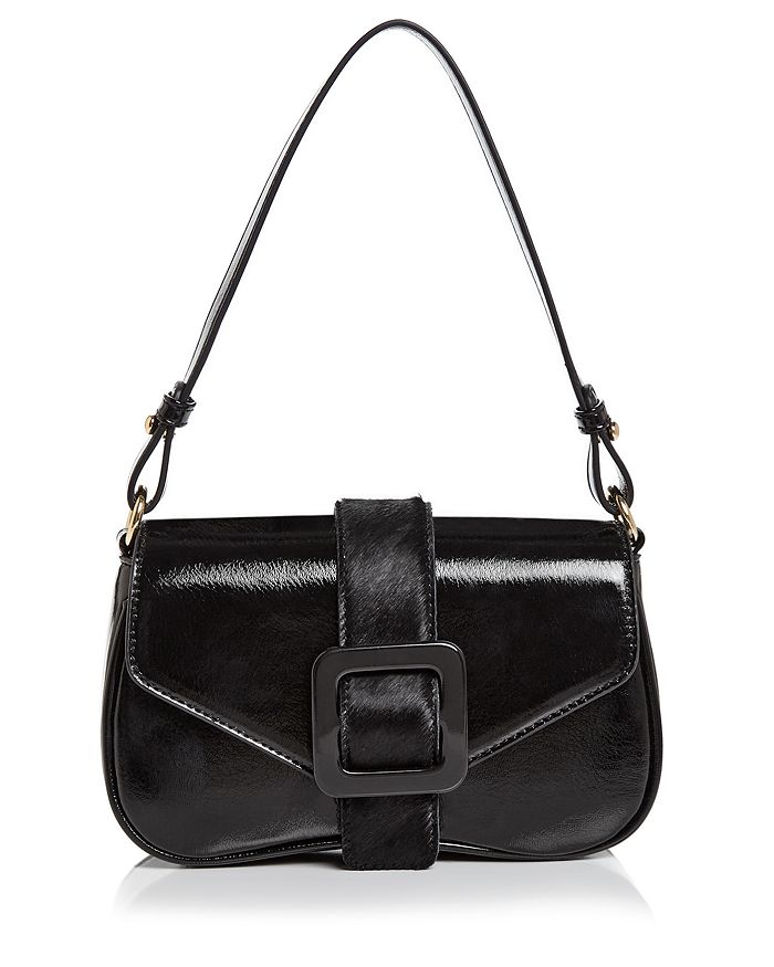 Aqua Mini Buckle Shoulder Bag - 100% Exclusive In Black/black