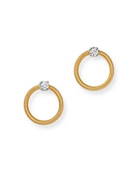 Marco Bicego - 18K Gold Bi49 Diamond Circle Drop Earrings - 100% Exclusive