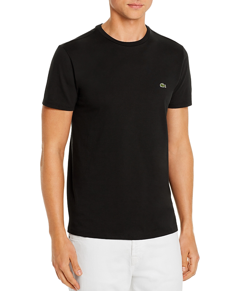 Lacoste Pima Cotton T-shirt In Black